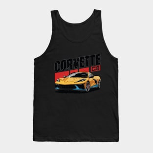 Chevrolet Corvette C8 Vintage Car Tank Top